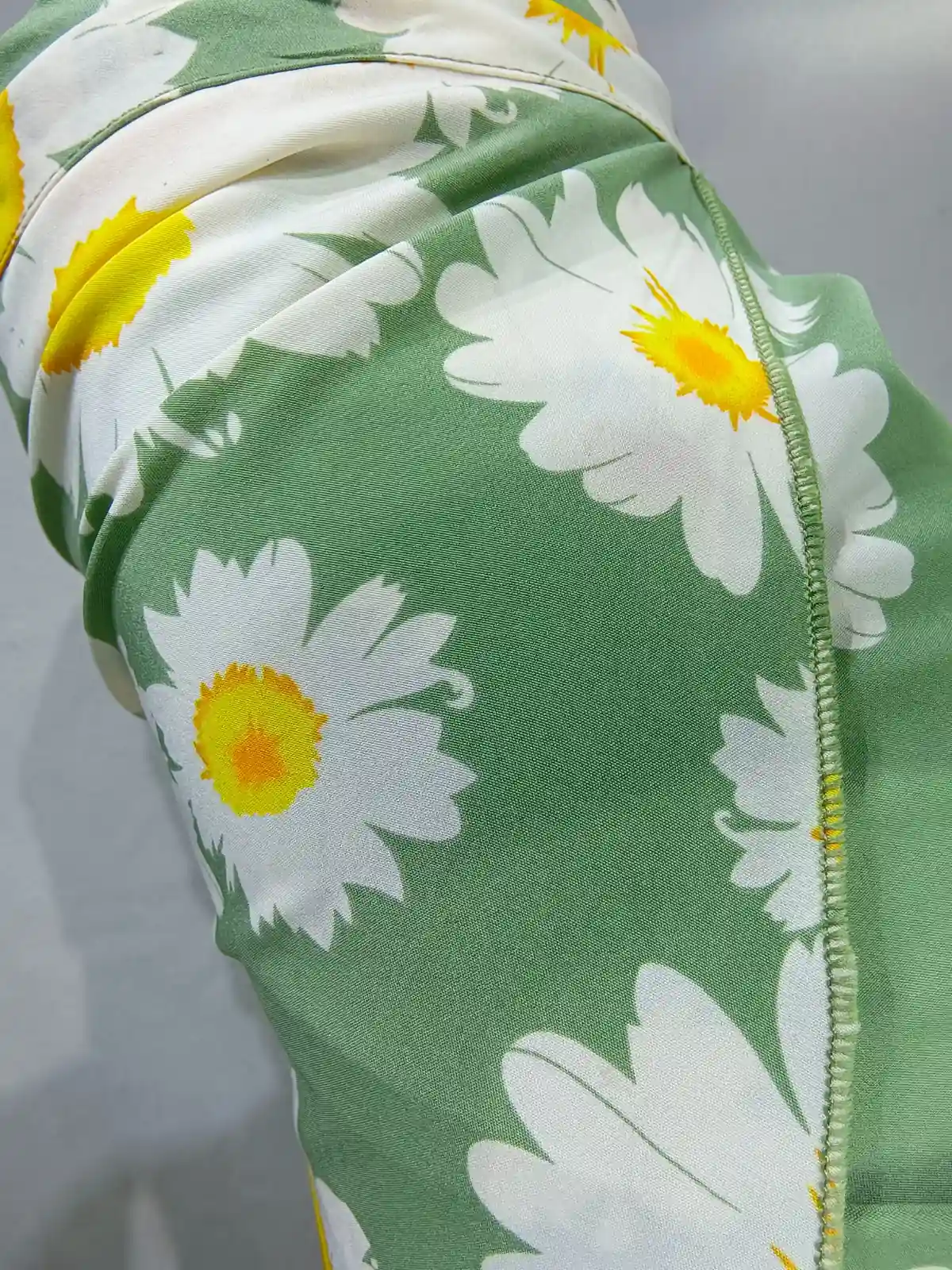Green Daisy Wrap Skirt - N/A bottoms available at theGirlyZone Kampala